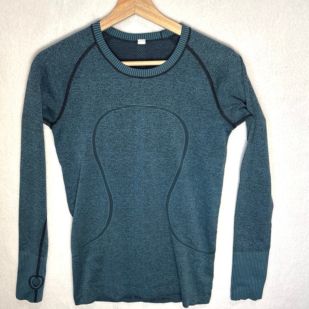 Lululemon Swiftly Tech Long Sleeve Crew Thumbholes Women’s Size 8 Running
